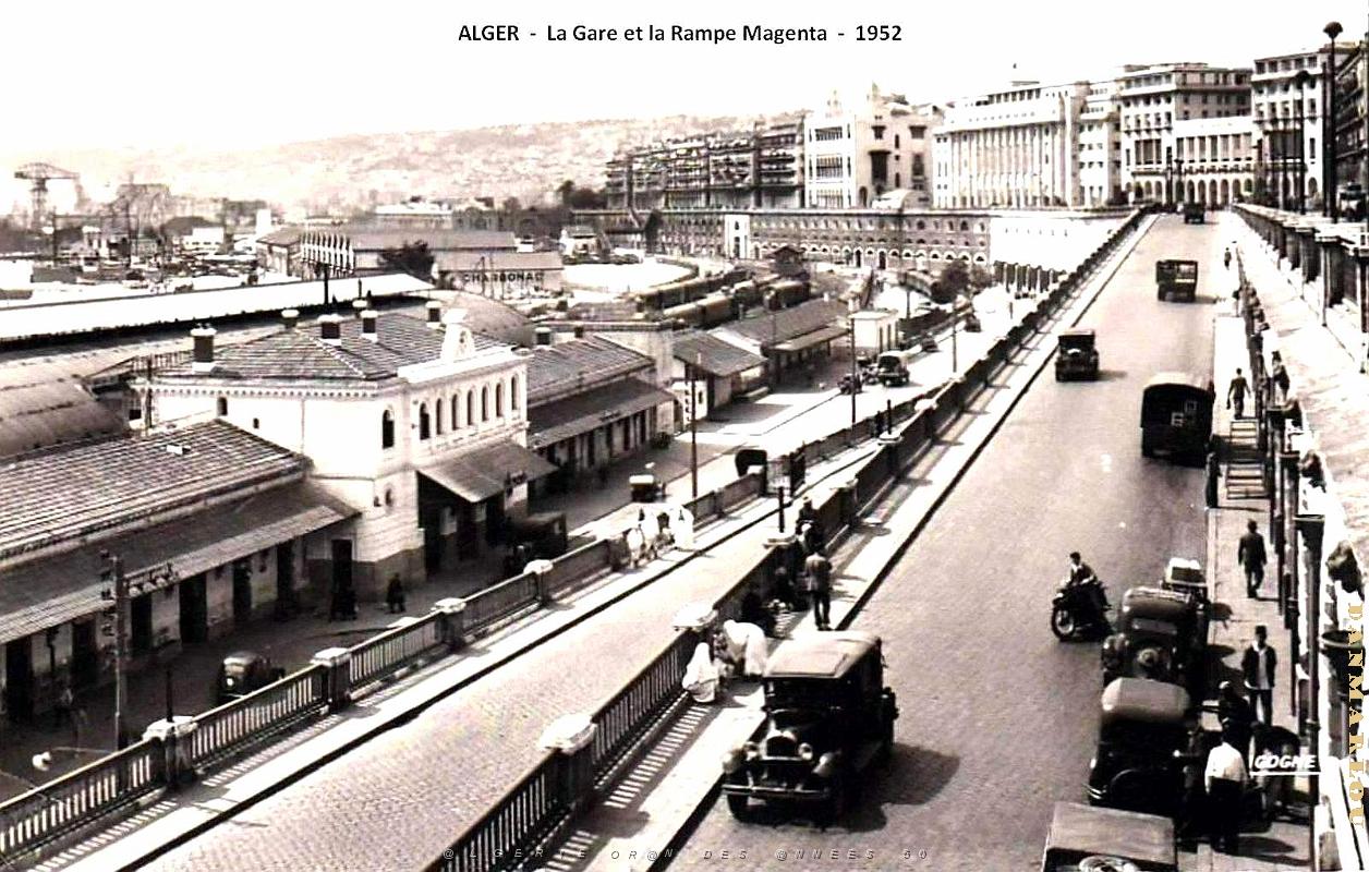 Alger - Gare et la Rampe Magenta - 1952.jpg